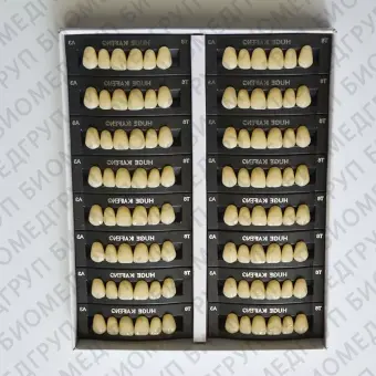 Зубы акриловые 3х слойные Kaifeng гарнитур 28 зубов HUGE DENTAL T3A2