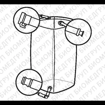 Мешки для сбора, хранения и транспортировки культуральной жидкости 3D Productainer BPCs, 200 литров, материал CX514, 3 порта, Thermo FS, SH30650.03