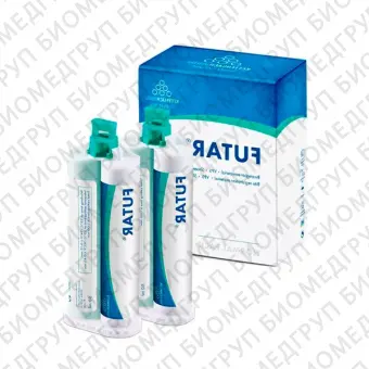 Futar Normal pack  материал для регистрации прикуса Асиликон, 2 x 50 мл, 6 смесительных канюль зелёные