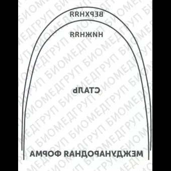 Дуги ортодонтические международная форма нижние БетаТитан INT BT L .018/.46