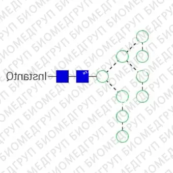 Nгликан AdvanceBio InstantQ Man9/M9 олигоманноза 9 ранее ProZyme. Nгликан, помеченный InstantQ, для использования в качестве качественного стандарта с системой анализа гликанов GlyQ