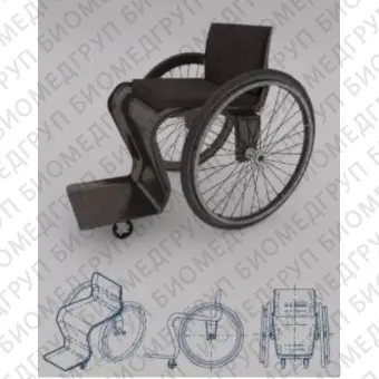 Инвалидная коляска с ручным управлением Adult Wheelchair Carbon Fiber