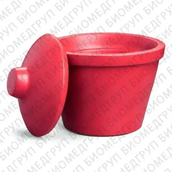 Емкость для льда и жидкого азота 4 л, красный цвет, круглая с крышкой, Round, Corning BioCision, 432124