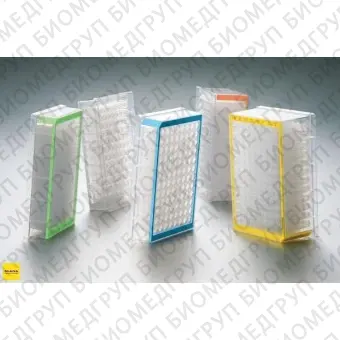 Планшет глубоколуночный, 96/1000, PCR clean, зеленая рамка, 20 шт., Eppendorf, 0030501233