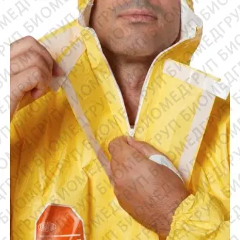 Комбинезон химической и биологической защиты с капюшоном Тайкем 2000С с носками, жёлтый, размер XL, DuPont, 6016XL