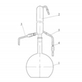Дистиллятор стеклянный для получения дистиллированной воды, 4 л, 1 шт., Россия, 1979