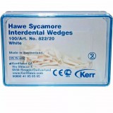 Клинья Hawe Sycamore Interdental, белые, 100 шт