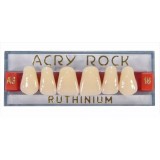 Зубы акриловые Acry Rock фронтальные верхние (планка 6 зубов) (D3 S-38)