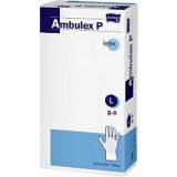 Перчатки  медицинские смотровые  нестерильные Ambulex P  латексные неопудренные размер  L,100 шт.